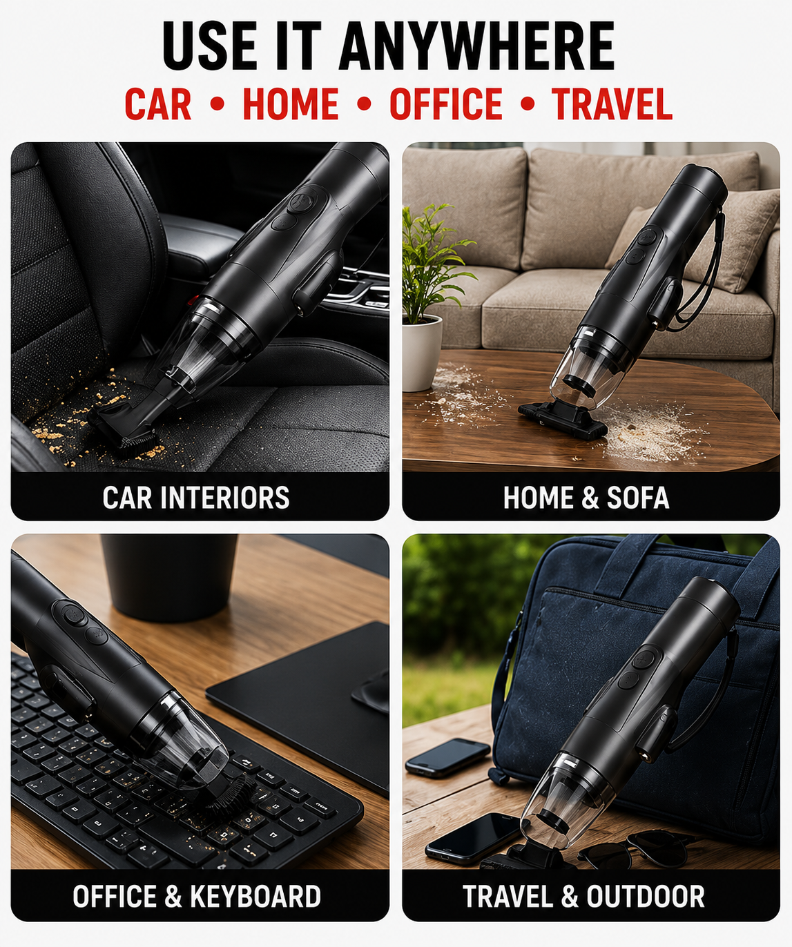 Kavach 8-in-1 Pro | Cordless Emergency Safety & Cleaning Tool